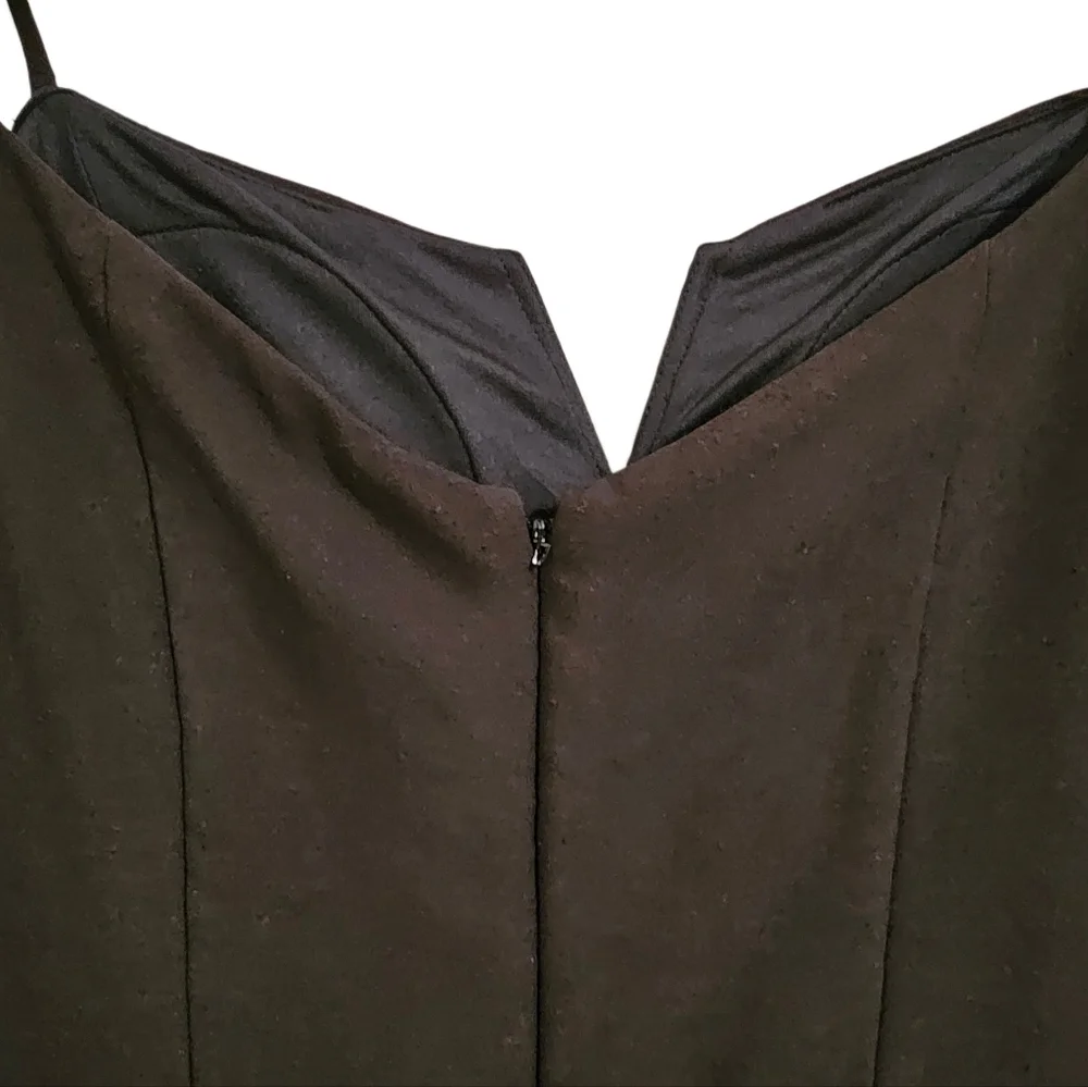 Shelli Segal black flutter cocktail party dress NWT size 12 - Picture 7 of 11